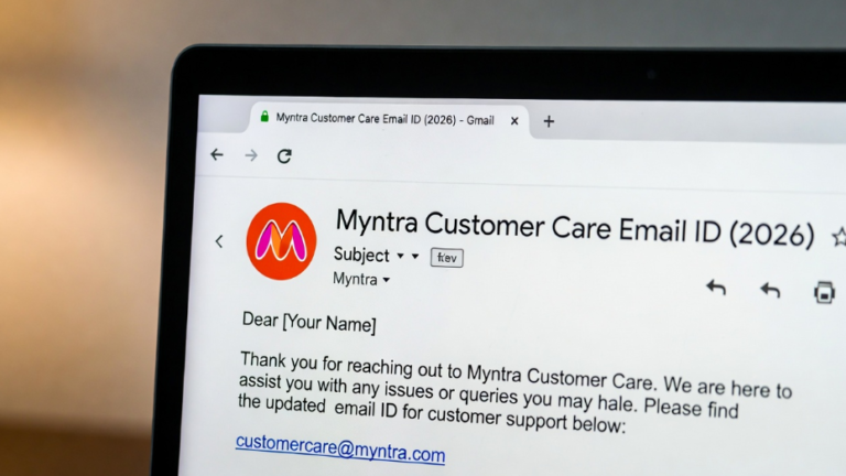 myntra customer care email id