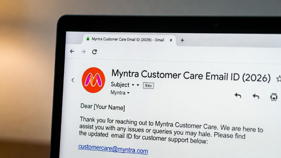 myntra customer care email id