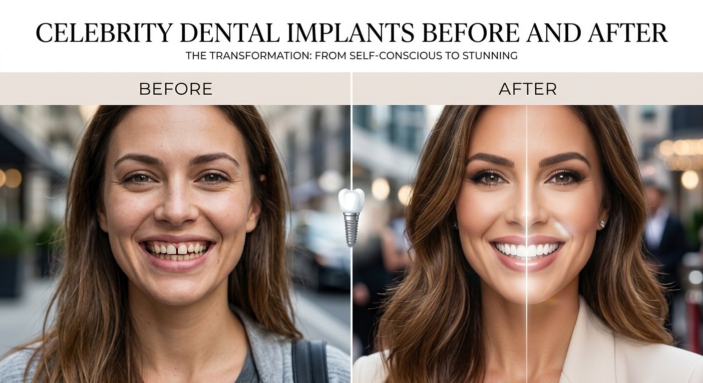 celebrity dental implants before and after