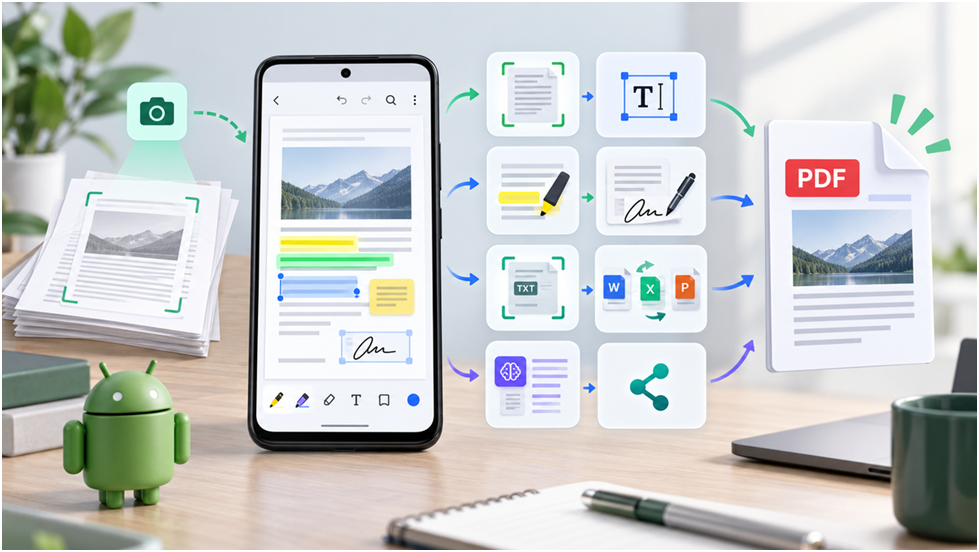 How to Turn Your Android Phone Into a Complete PDF Workstation